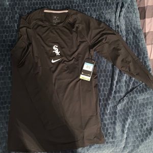 Nike White Sox Long Sleeve Performance